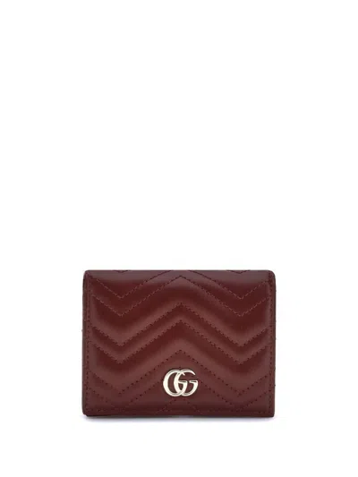 Gucci Gg Marmont Leather Wallet In Multicolor