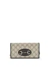 Gucci Horsebit Wallet In Gray