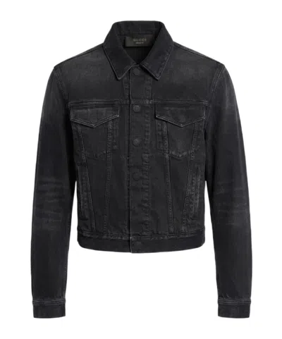 Gucci Washed Cotton Denim Jacket In Black