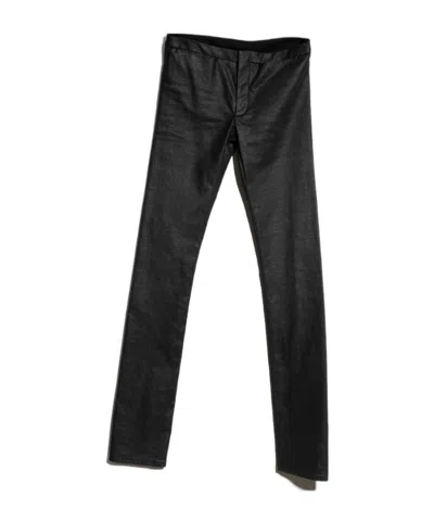 Gucci Washed Cotton Denim Skinny Pants In Black