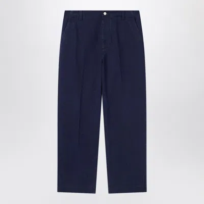 Gucci Washed Denim Trousers In Blue