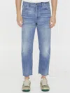 Gucci Washed-out Denim Jeans In Blue