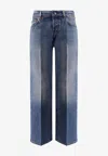 Gucci Washed Straight-leg Jeans In Blue