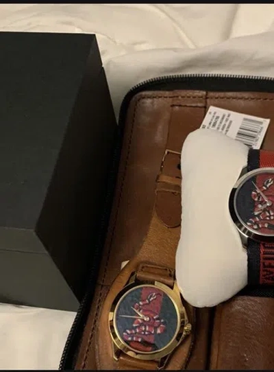 Pre-owned Gucci Watch For Men Set Of 2