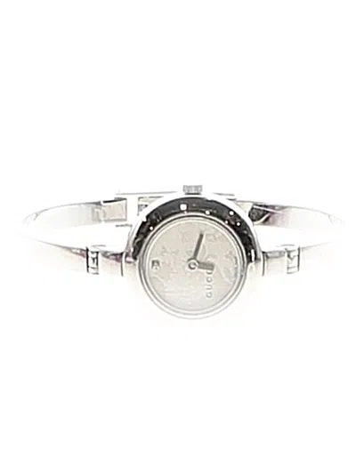 Pre-owned Gucci Watch In Silver