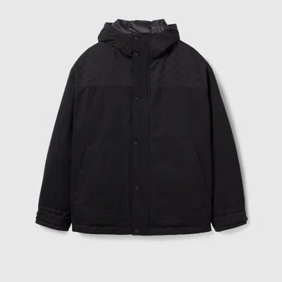 Gucci Cotton Ripstop Padded Jacket In Black