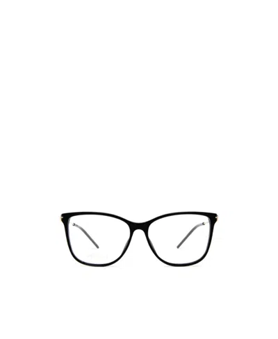 Gucci Wayfarer-contrast-frame Glasses In Black