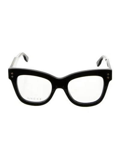 Pre-owned Gucci Wayfarer Eyeglasses In Black