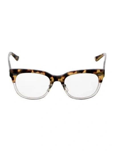 Pre-owned Gucci Wayfarer Eyeglasses In Brown