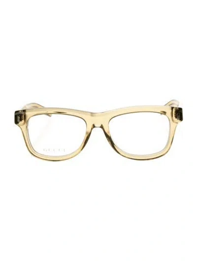 Pre-owned Gucci Wayfarer Eyeglasses W/ Tags In Yellow