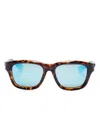 Gucci Wayfarer-frame Sunglasses In Brown
