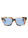 Gucci Wayfarer-frame Sunglasses In White
