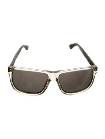 Pre-owned Gucci Wayfarer Mirrored Sunglasses In Black