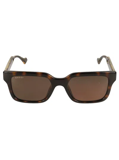 Gucci Wayfarer Square Sunglasses In Brown