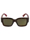 Gucci Wayfarer Square Sunglasses In Brown