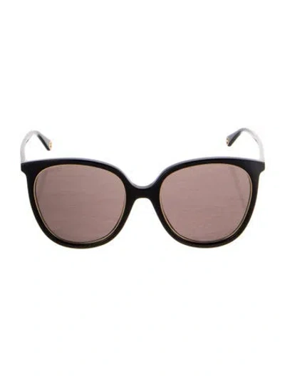 Pre-owned Gucci Wayfarer Tinted Sunglasses In Black