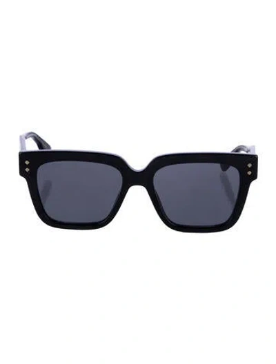 Pre-owned Gucci Wayfarer Tinted Sunglasses In Black