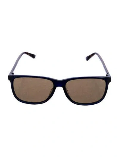 Pre-owned Gucci Wayfarer Tinted Sunglasses In Brown