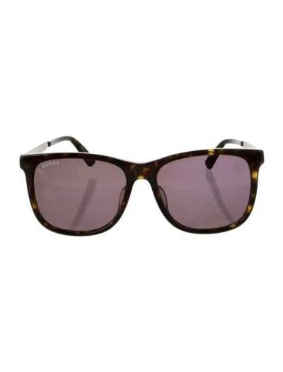 Pre-owned Gucci Wayfarer Tinted Sunglasses W/ Tags In Black