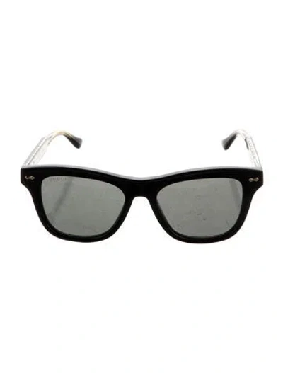 Pre-owned Gucci Wayfarer Tinted Sunglasses W/ Tags In Black