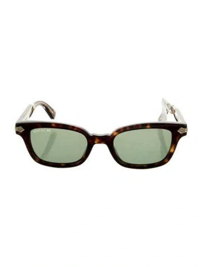 Pre-owned Gucci Wayfarer Tinted Sunglasses W/ Tags In Brown