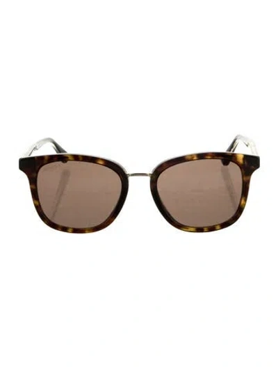 Pre-owned Gucci Wayfarer Tinted Sunglasses W/ Tags In Brown