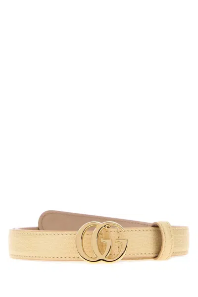 Gucci Gg Marmont Thin Belt In Gray