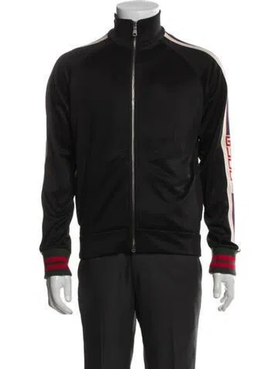 Pre-owned Gucci Web Accent Bomber Jacket In Gray