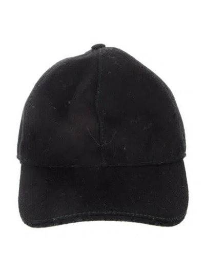 Pre-owned Gucci Web Accent Cap In Black