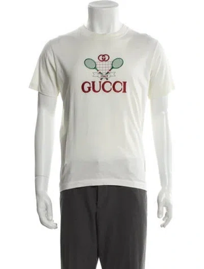 Pre-owned Gucci Web Accent Crew Neck T-shirt