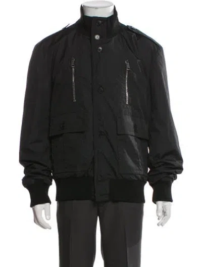 Pre-owned Gucci Web Accent Jacket In Black