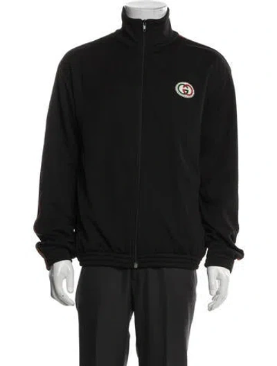 Pre-owned Gucci Web Accent Jacket In Black