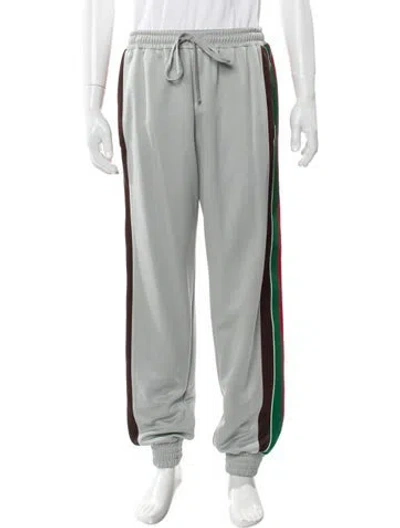 Pre-owned Gucci Web Accent Joggers In Neutral