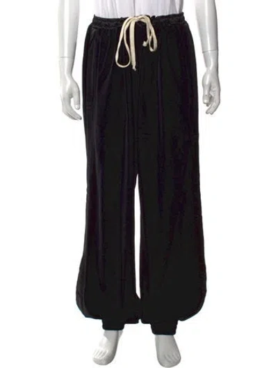 Pre-owned Gucci Web Accent Pants In Black