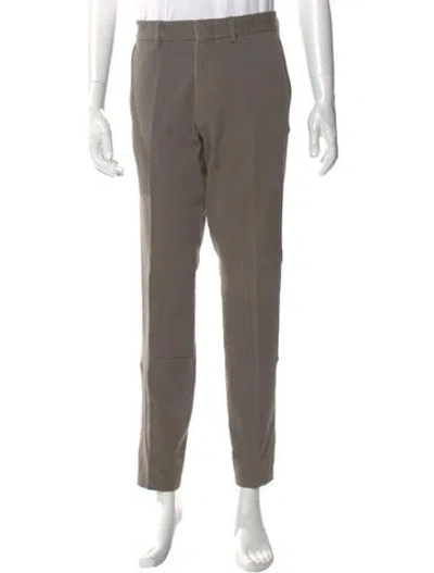 Pre-owned Gucci Web Accent Pants In Brown