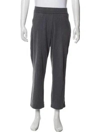 Pre-owned Gucci Web Accent Pants In Grey