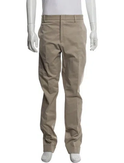 Pre-owned Gucci Web Accent Pants In Neutral
