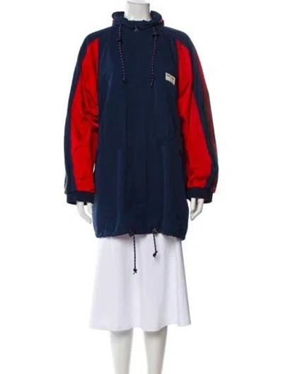 Pre-owned Gucci Web Accent Parka In Multi