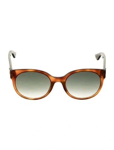 Pre-owned Gucci Web Accent Square Sunglasses W/ Tags