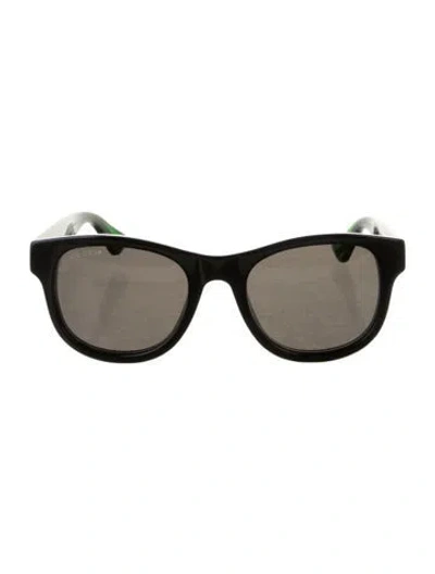 Pre-owned Gucci Web Accent Wayfarer Sunglasses W/ Tags In Multi