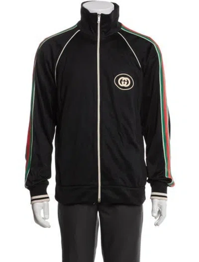 Pre-owned Gucci Web Accent Windbreaker In Multi