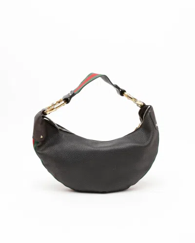 Gucci Web Bamboo Ring Hobo Bag