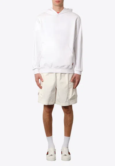 Gucci Web Band Logo Hooded Sweatshirt