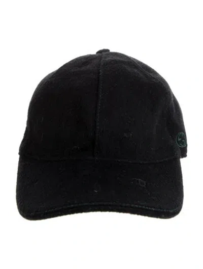 Pre-owned Gucci Web Baseball Cap In Black
