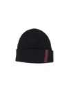 Gucci Wool Beanie With Web Detail In Blue