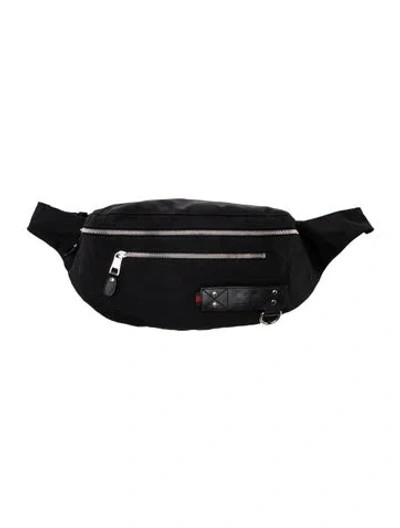 Pre-owned Gucci Web Belt Bag In Black