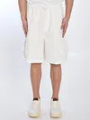 Gucci Web Bermuda Shorts In White