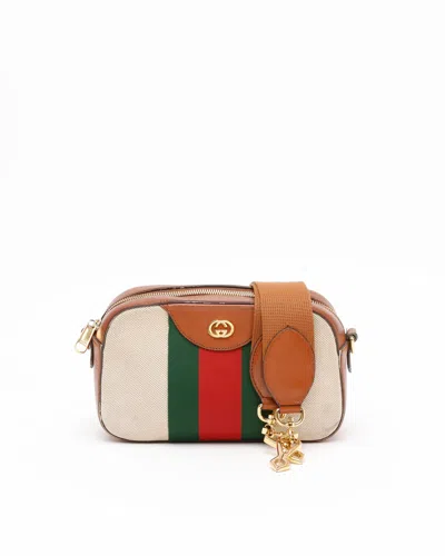 Gucci Web Camera Bag In Sand