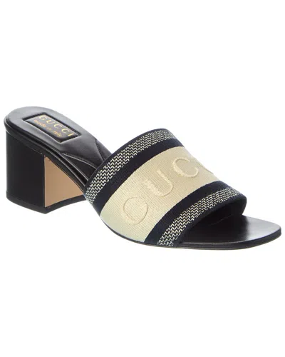 Gucci Logo-band Sandals In Multi