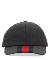 Gucci Web Cap In Gray